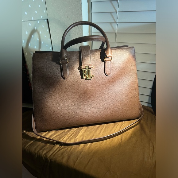 Ralph Lauren Handbags - Ralph Lauren Brown Leather Tote w/handles & Shoulder Strap -great condition